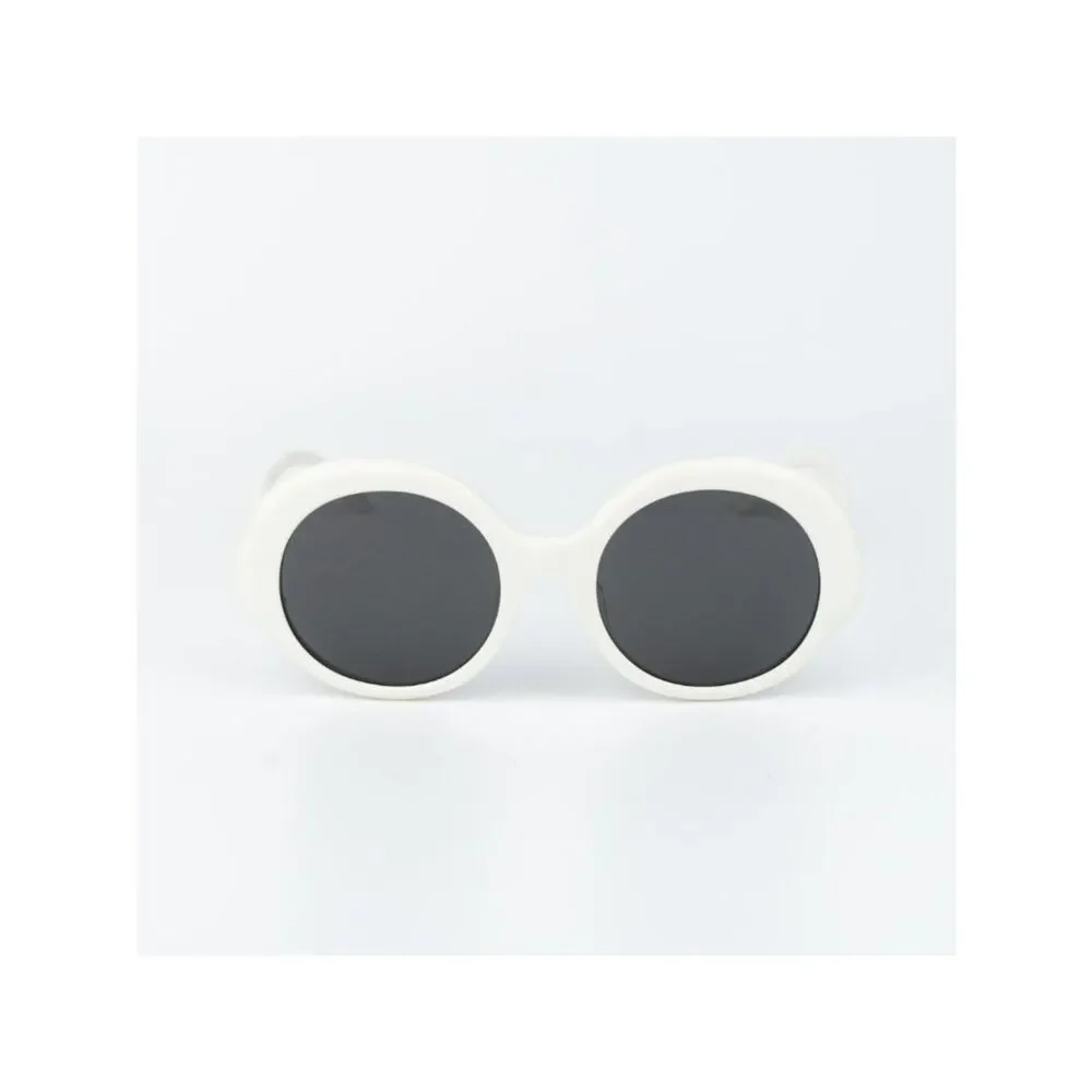 Loewe Women Sunglasses Ivory Grey Round LW40135F 25A NEW AUTHENTIC